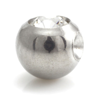 Steel Clip In Gem Ball