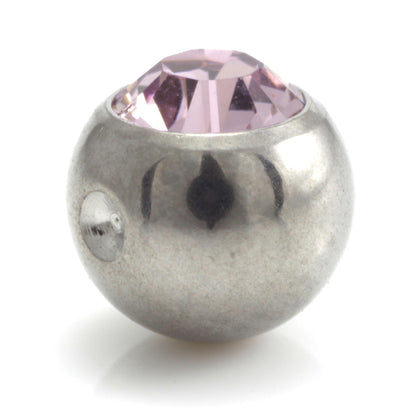 Steel Clip In Gem Ball