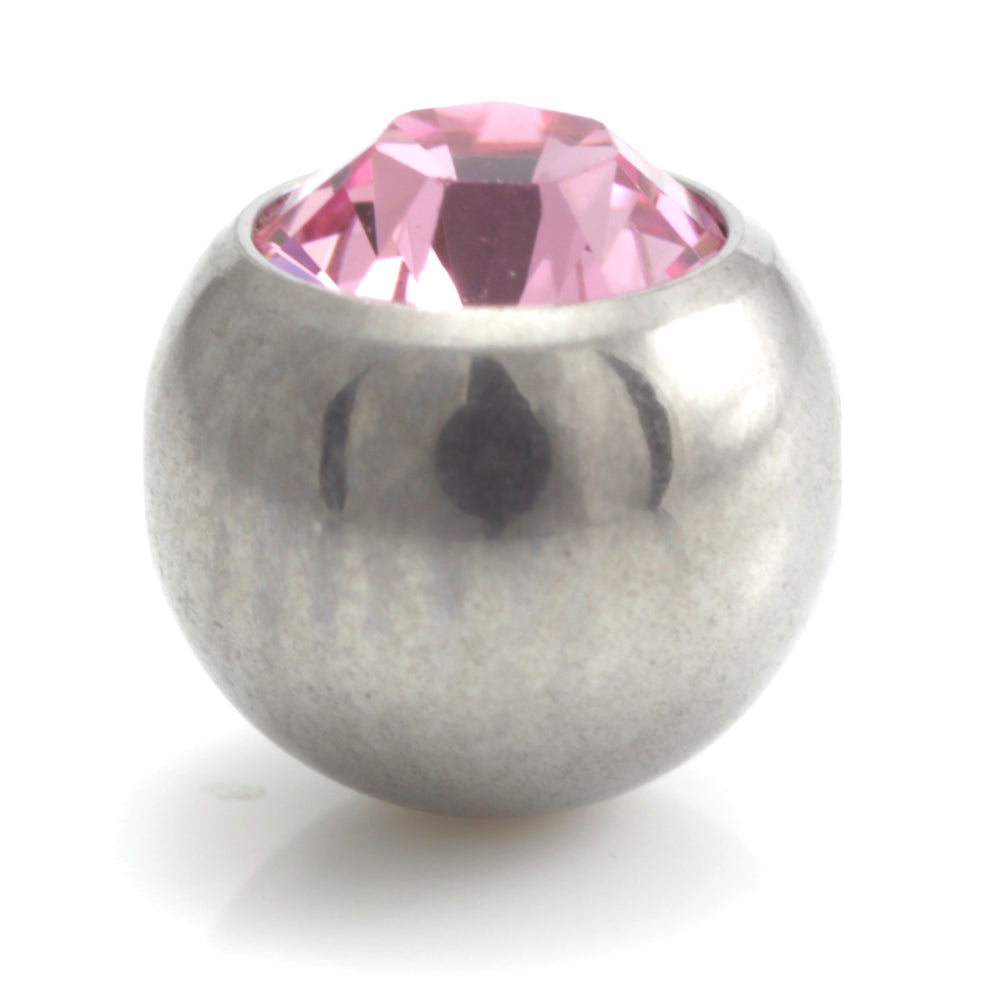 Steel Clip In Gem Ball