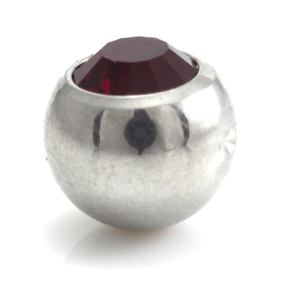 Steel Clip In Gem Ball