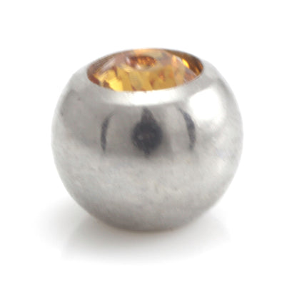 Steel External Thread Micro Gem Ball
