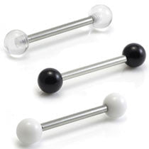 Steel External Microbar with Acrylic Coloured Balls