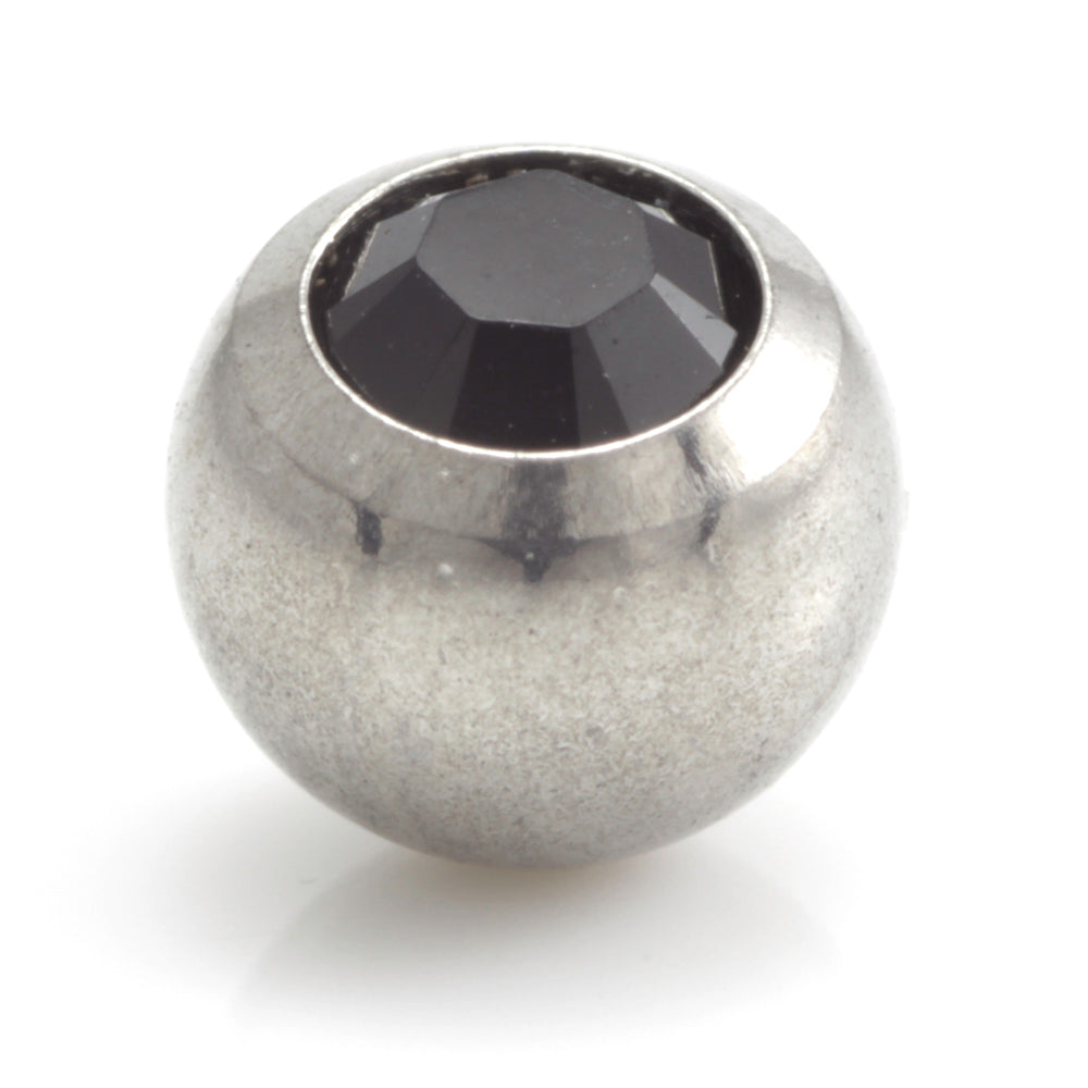 Steel External Thread Forward Facing Gem Ball