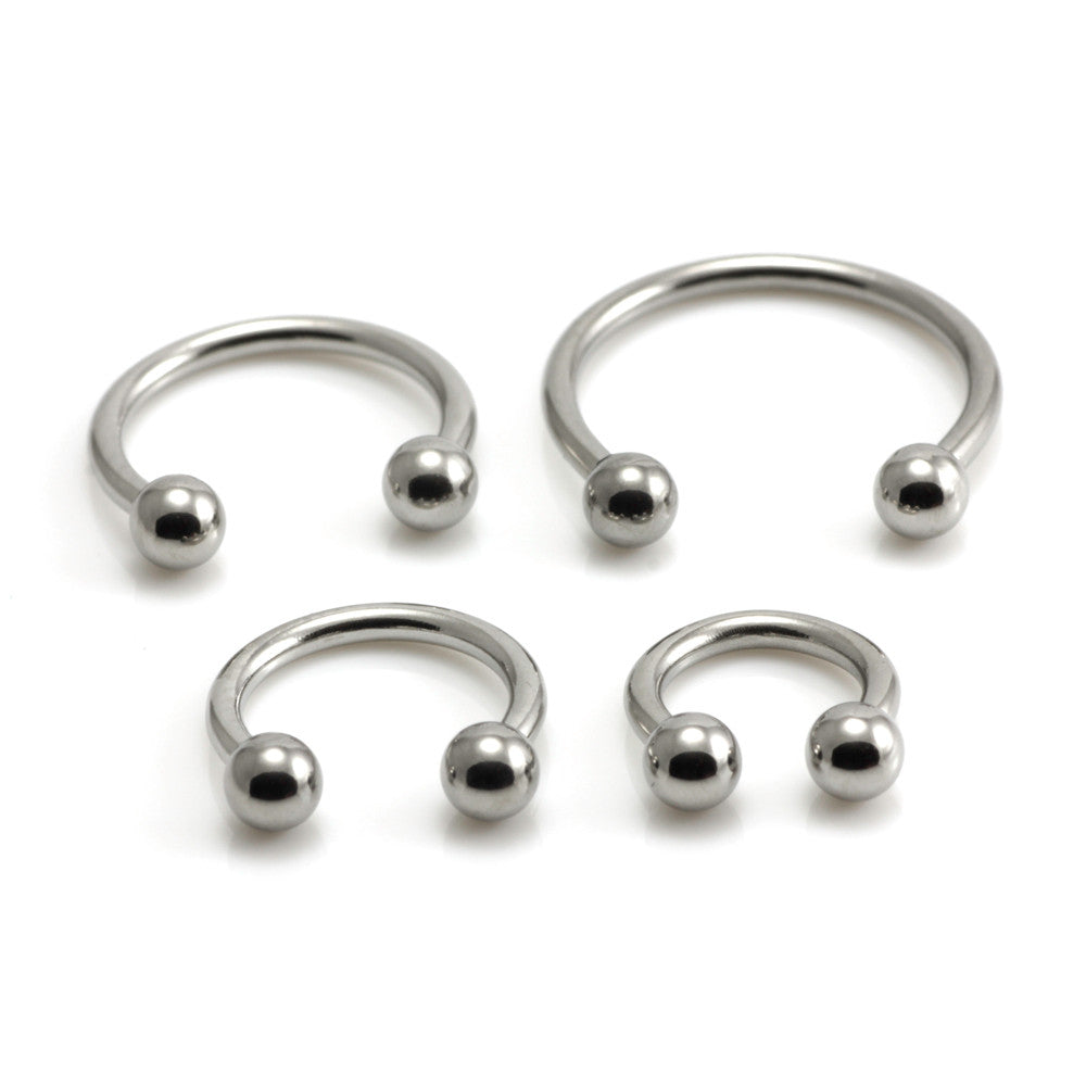 Steel External Thread Micro Circular Barbell