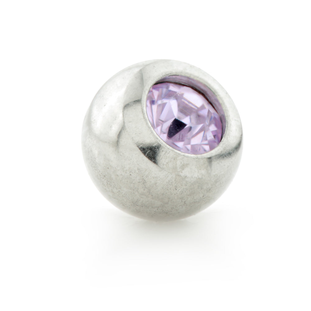 Steel External Thread Micro Gem Ball