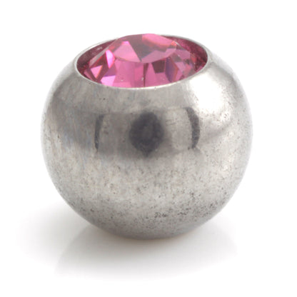 Steel External Thread Screw Gem Ball