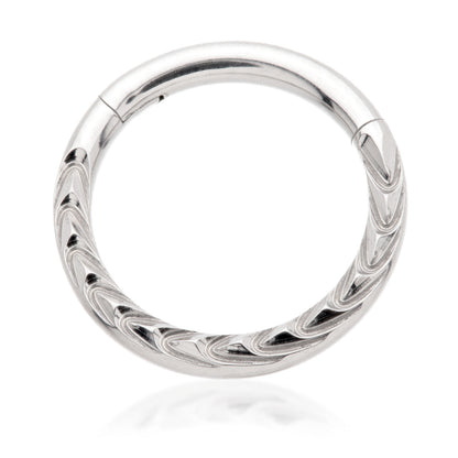 Steel Front Facing Square Cut Hinged Ring
