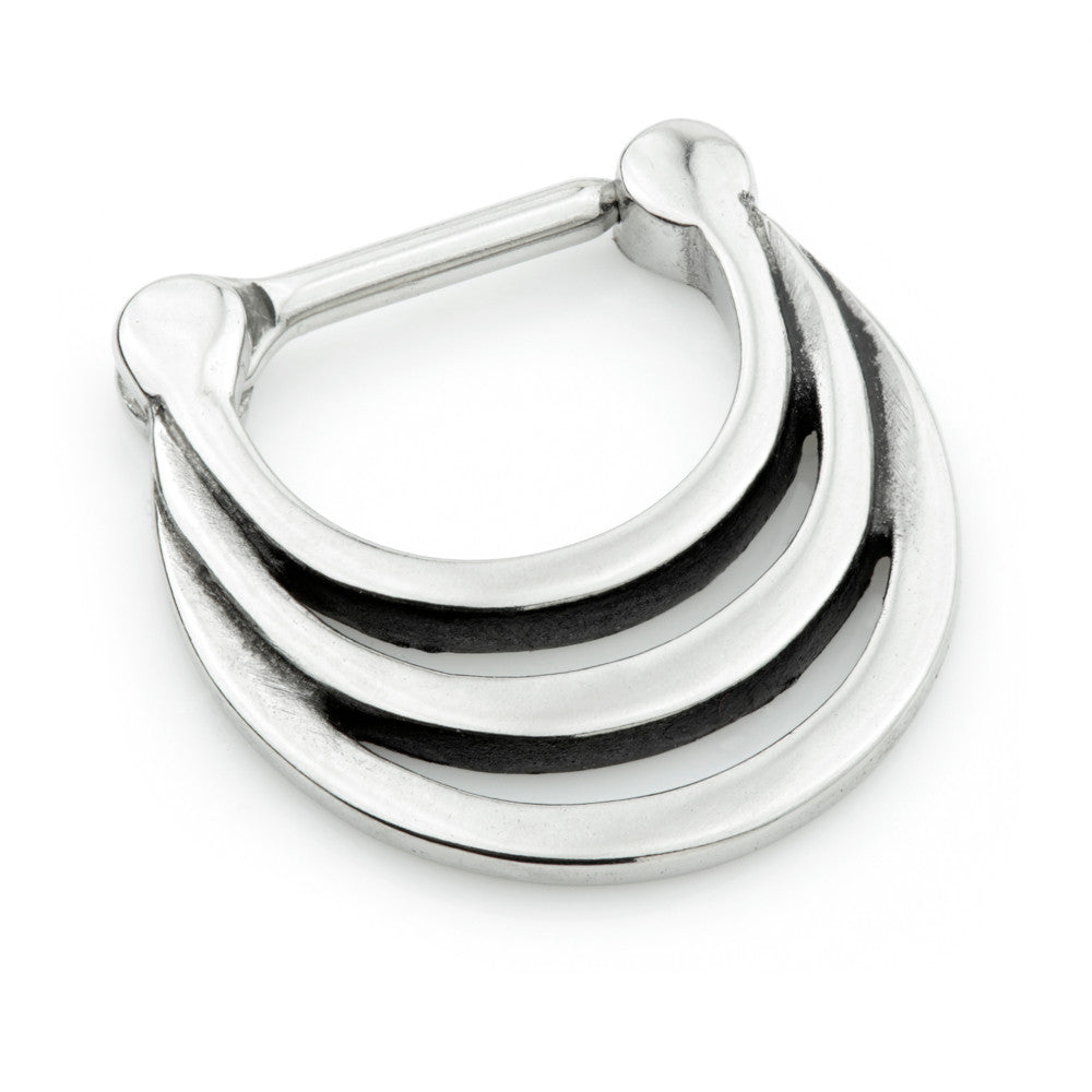 Steel Graduated Open Loop Septum Ring – Wholesale Body Jewellery