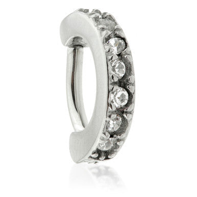 Steel Hinged Multi Gem Rook Ring