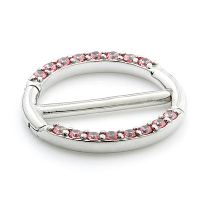Steel Jewelled Double Nipple Clicker