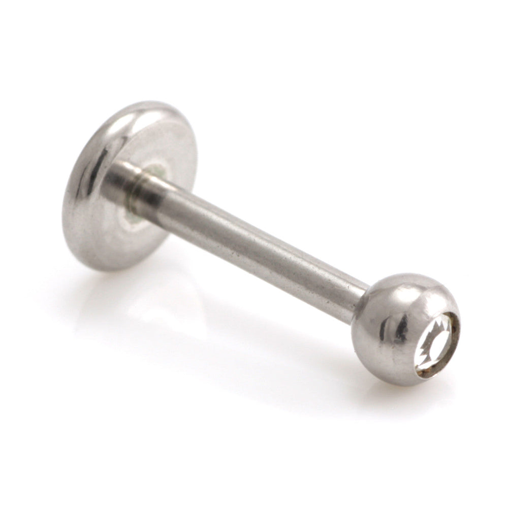 Steel Micro Gem Labret - 1.2mm