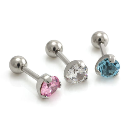 Steel Round Prong Set Microbar