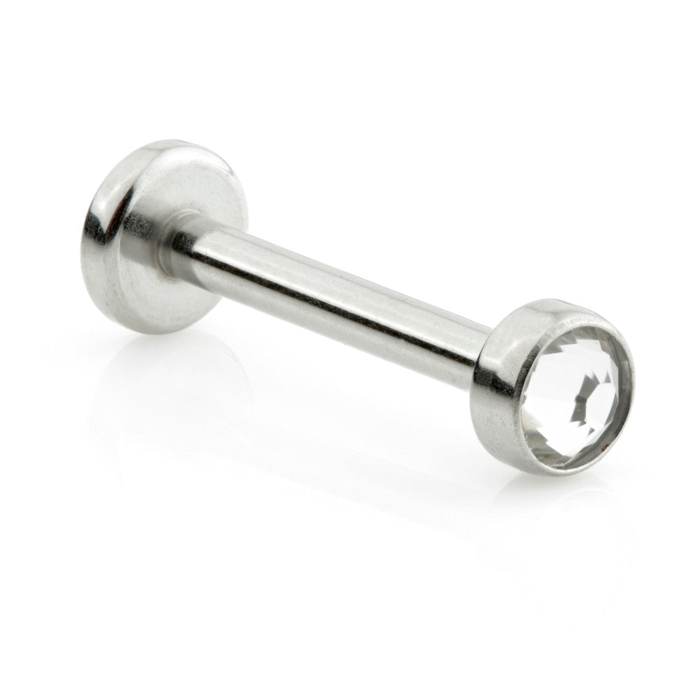 Threadless Ti Micro Labret with Pop In Gem Disk