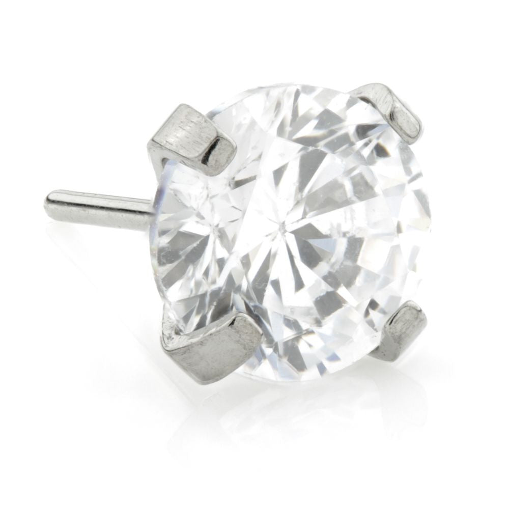 Threadless Ti Prong Set Gem