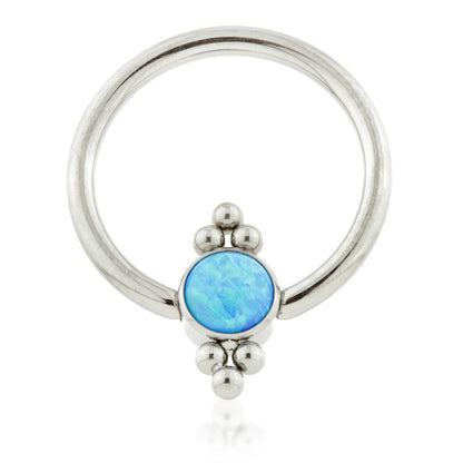 Ti BCR with Double Tri-Bead Cluster Opal Flat Disk 1.2mm