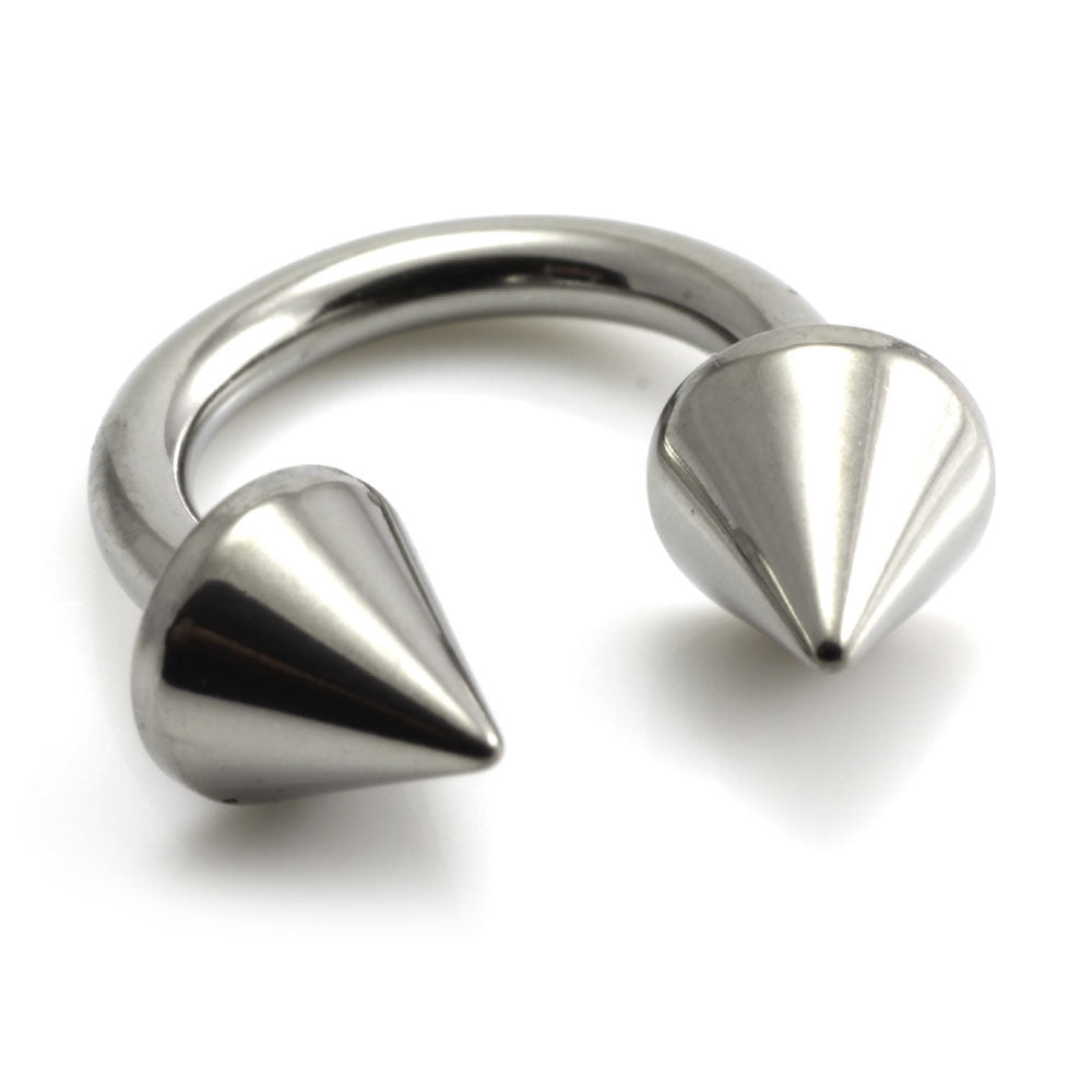 Ti Circular Barbell with Cones