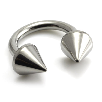 Ti Circular Barbell with Cones