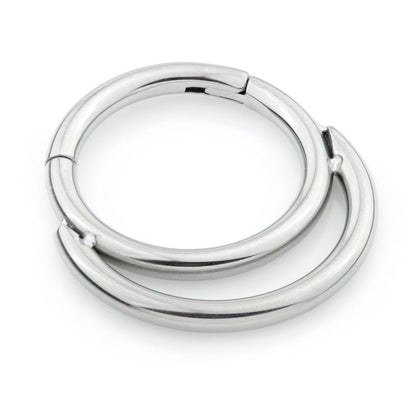 Ti Couture Double Daith Hinged Ring