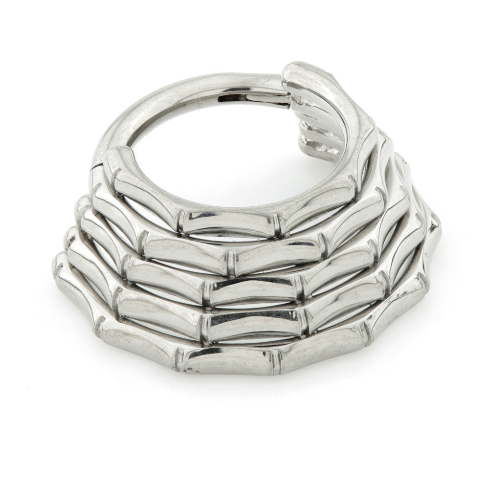 Ti Couture Flat 5 Band Graduated Hinged Ring