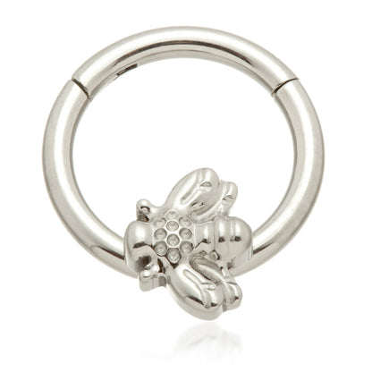 Ti Couture Front Facing Bee Hinged Ring