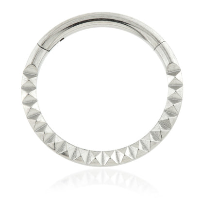Ti Couture Front Facing Square Cut Hinged Ring