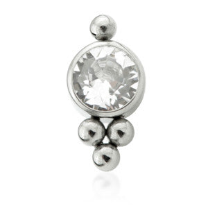 Ti Couture Internal Caeli Gem Attachment (0.8mm thread)