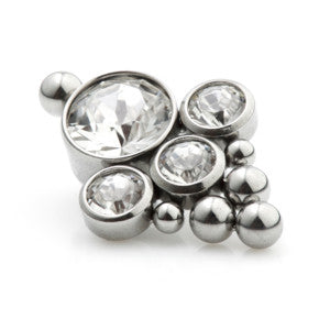 Ti Couture Internal Caeli Gem Cluster Attachment (0.8mm thread)