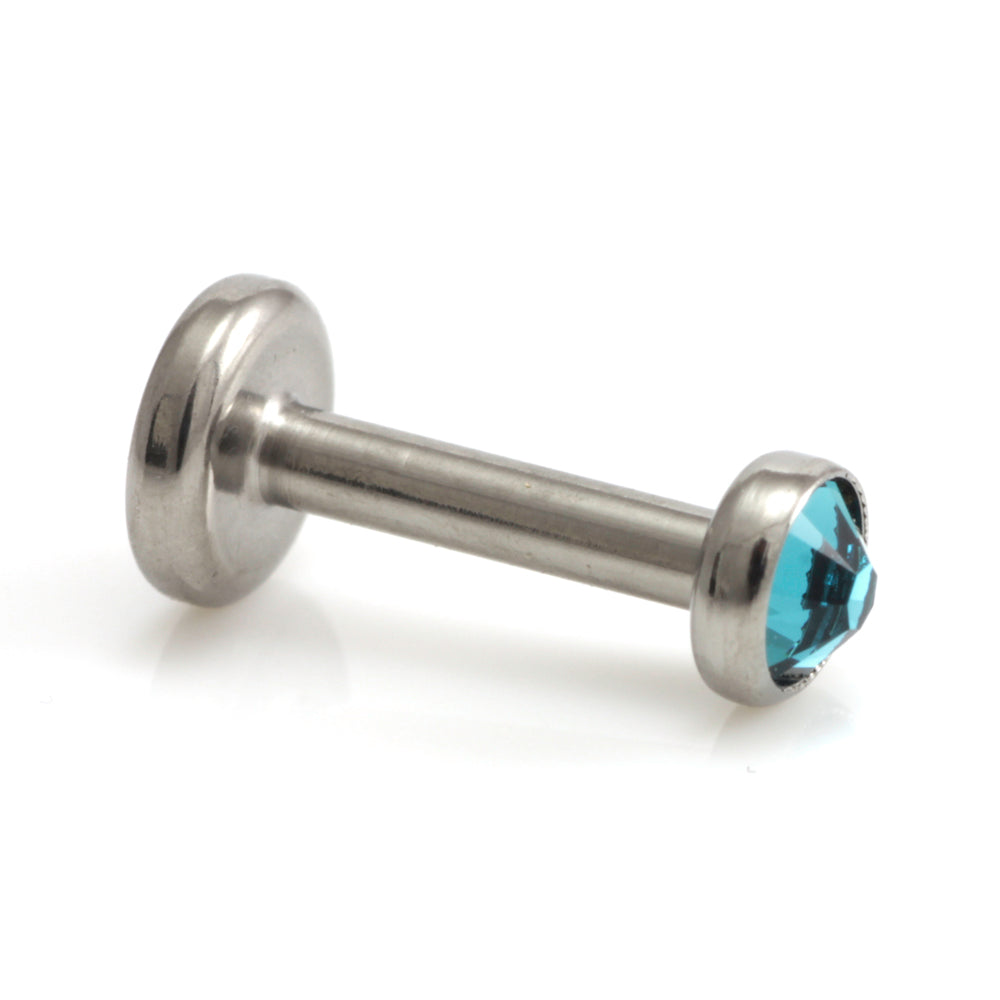 Ti Couture Internal Titanium Gem Disk Micro Labret