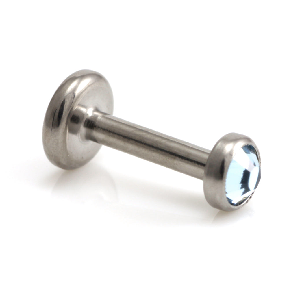 Ti Couture Internal Titanium Gem Disk Micro Labret