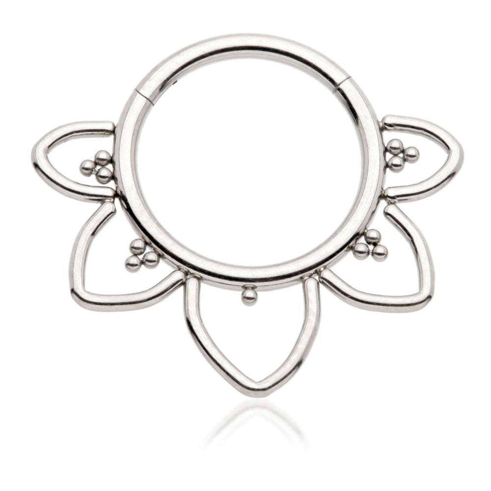 Ti Couture Lotus Petal Hinge Ring