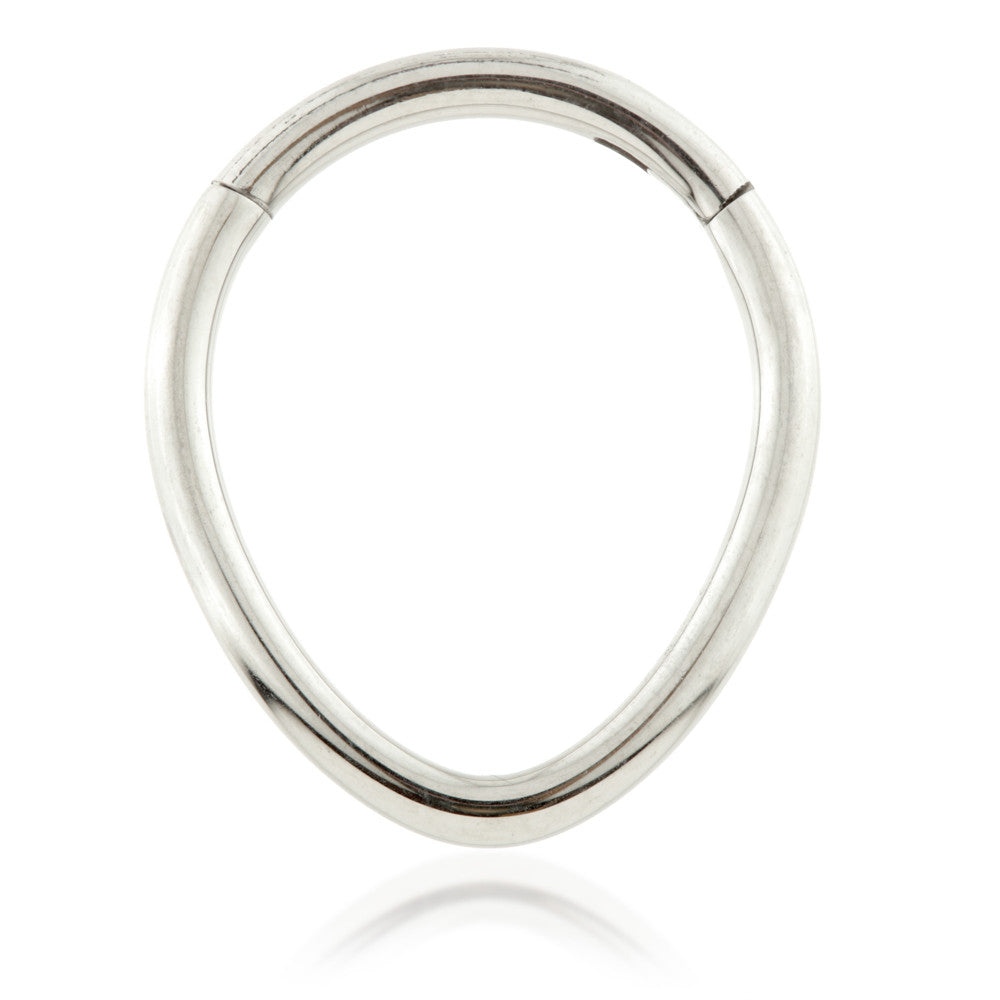Ti Couture Tear Shape Hinged Ring