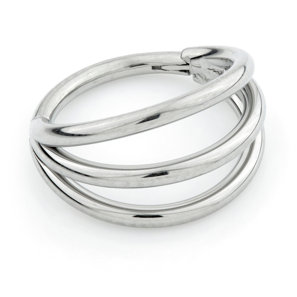 Ti Couture Triple Band Hinged Ring