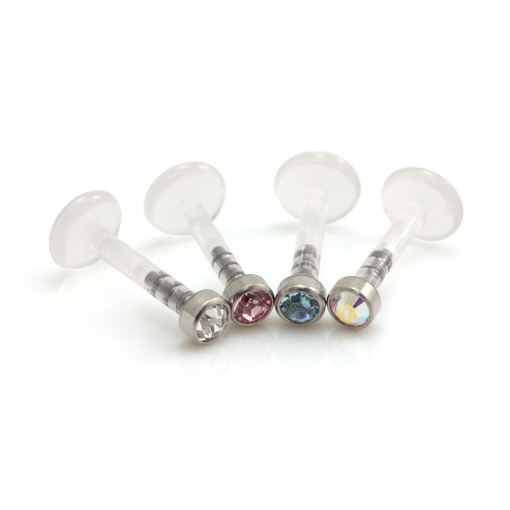 Ti Gem Ball Bioplast Labret