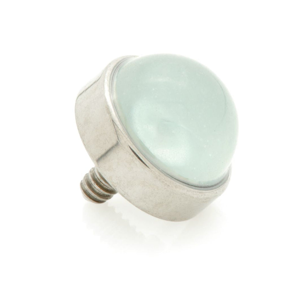 Ti Internal Bezel Set with Aquamarine Stone Attachment