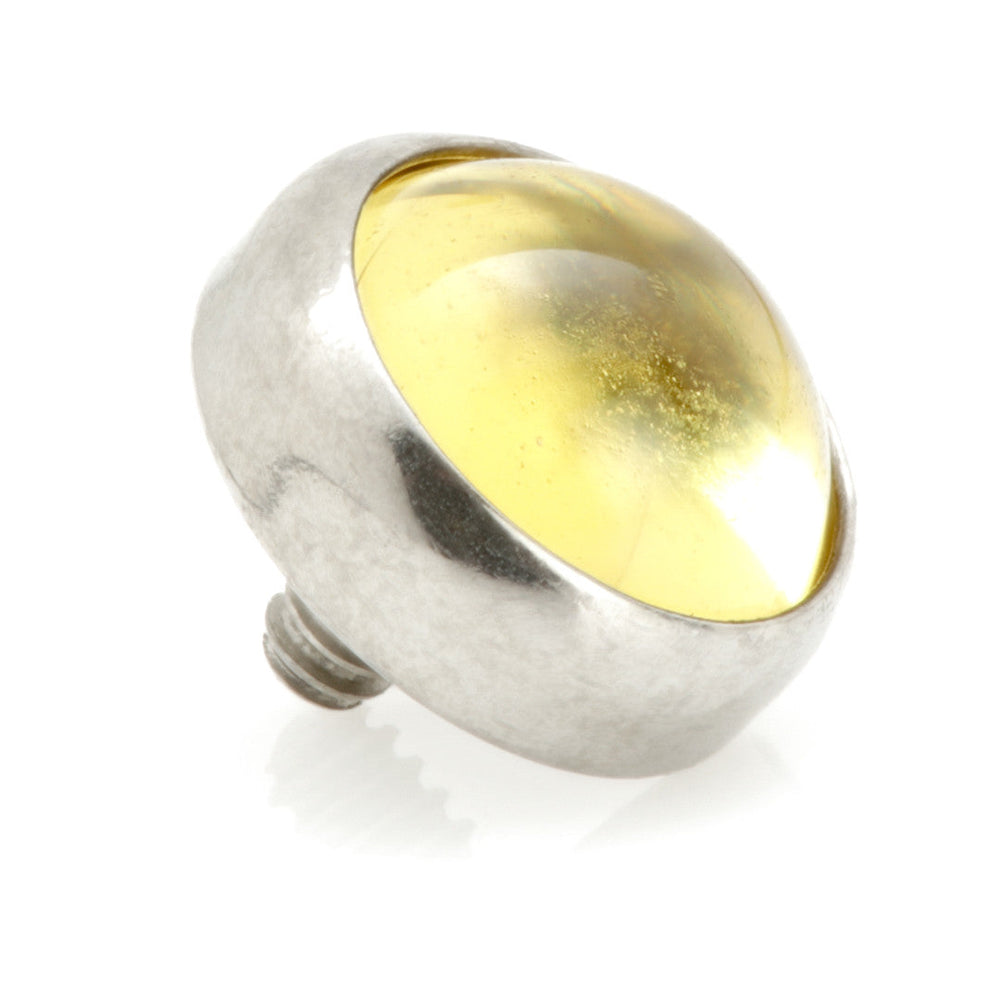 Ti Internal Bezel Set with Citrine Stone Attachment