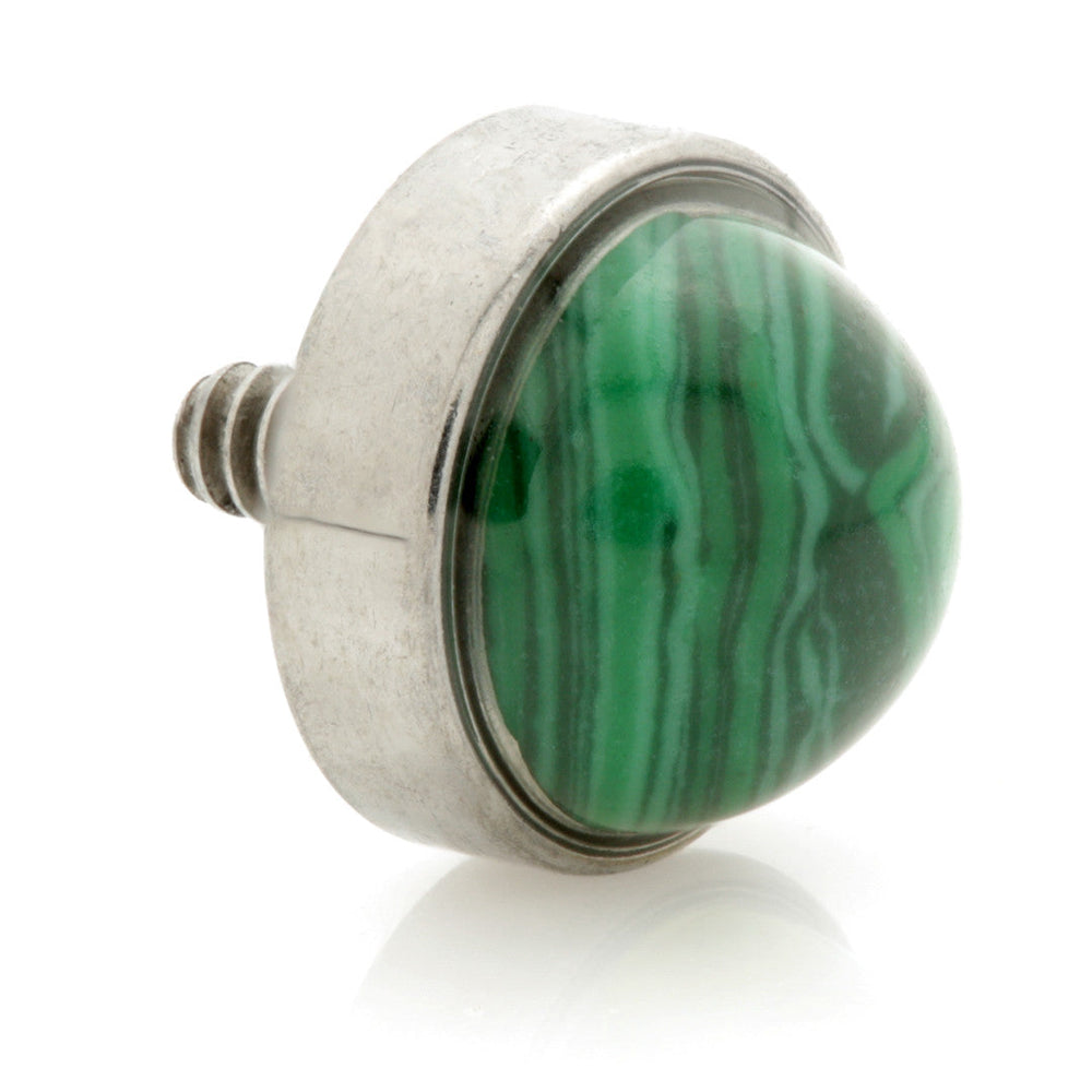 Ti Internal Bezel Set with Malachite Stone Attachment