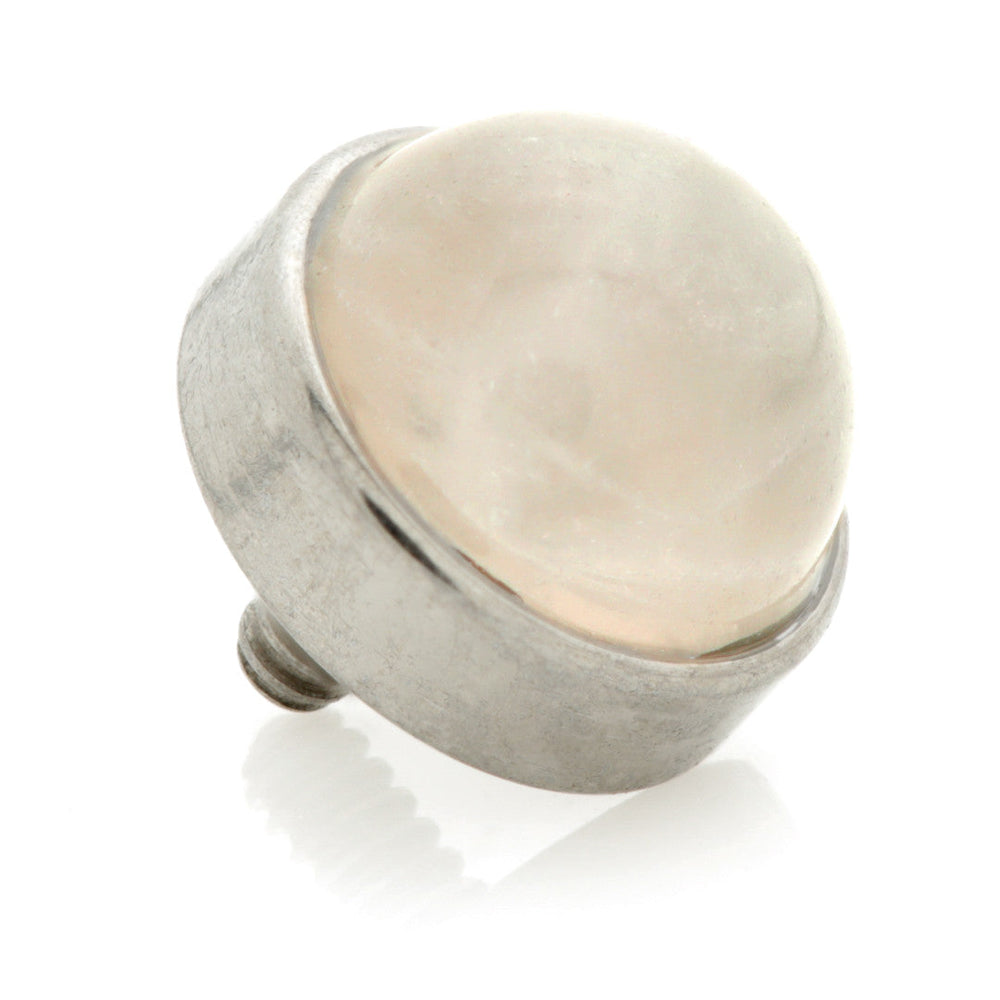 Ti Internal Bezel Set with Rose Quartz Stone Attachment