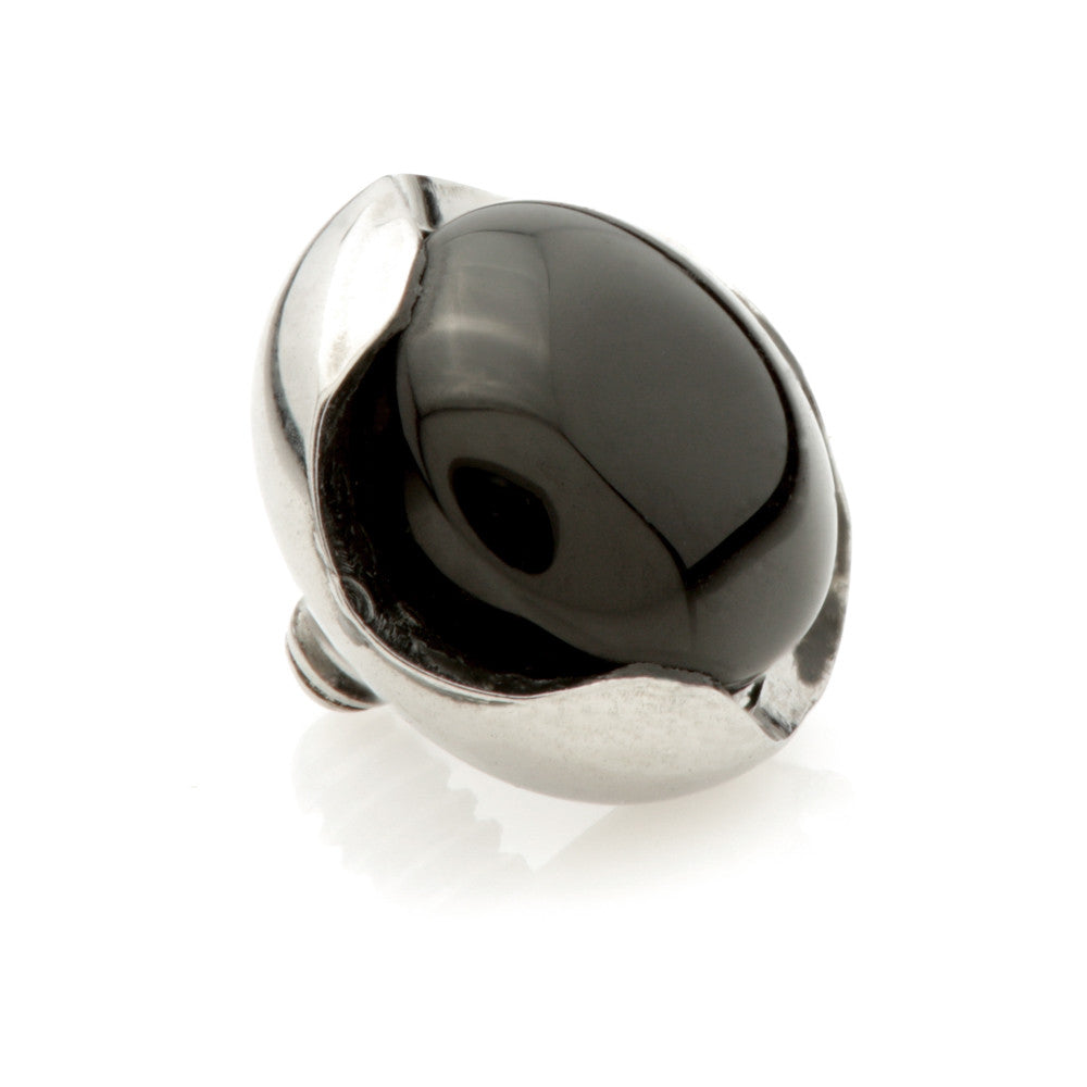 Ti Internal Black Agate Split Bezel Set Disk Attachment