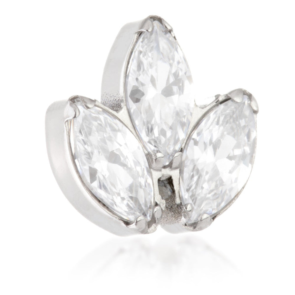 Ti Internal Jewelled Marquise Lotus Attachment