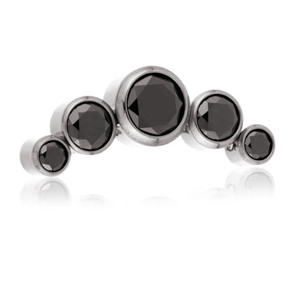 Ti Internal Multi Gem Crescent Attachment