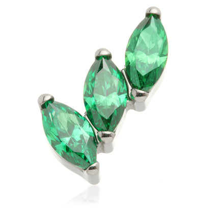 Ti Internal Triple Curved Marquise Fan Attachment