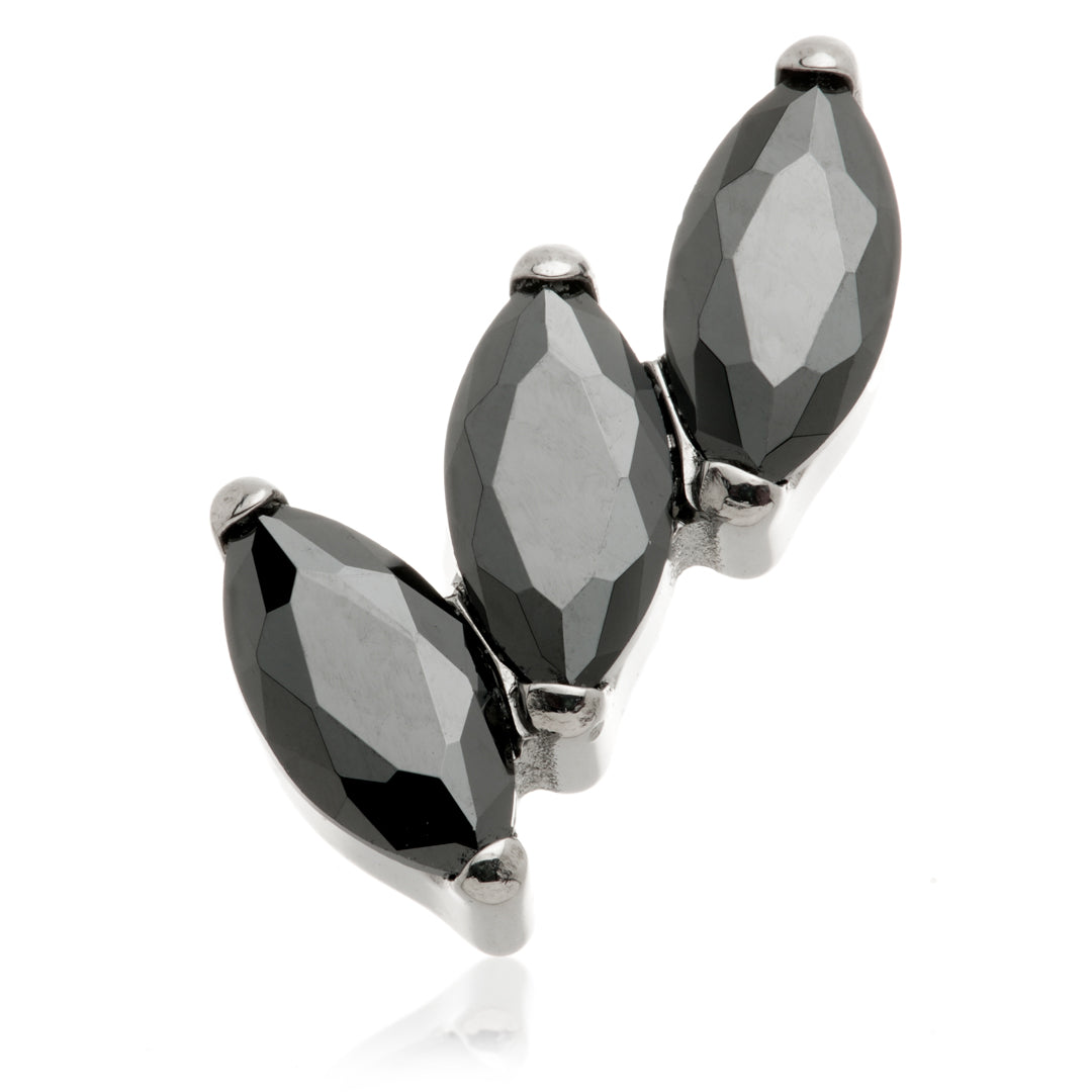 Ti Internal Triple Curved Marquise Fan Attachment