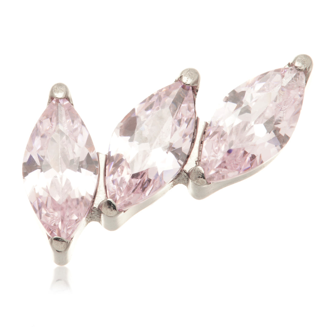 Ti Internal Triple Curved Marquise Fan Attachment