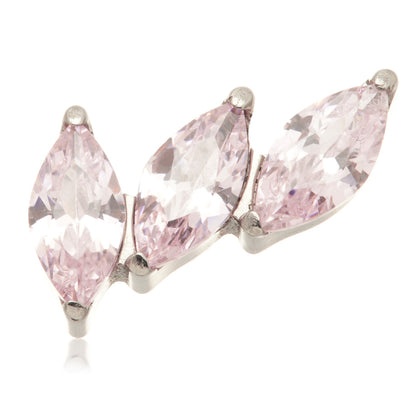 Ti Internal Triple Curved Marquise Fan Attachment