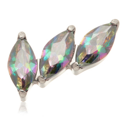 Ti Internal Triple Curved Marquise Fan Attachment