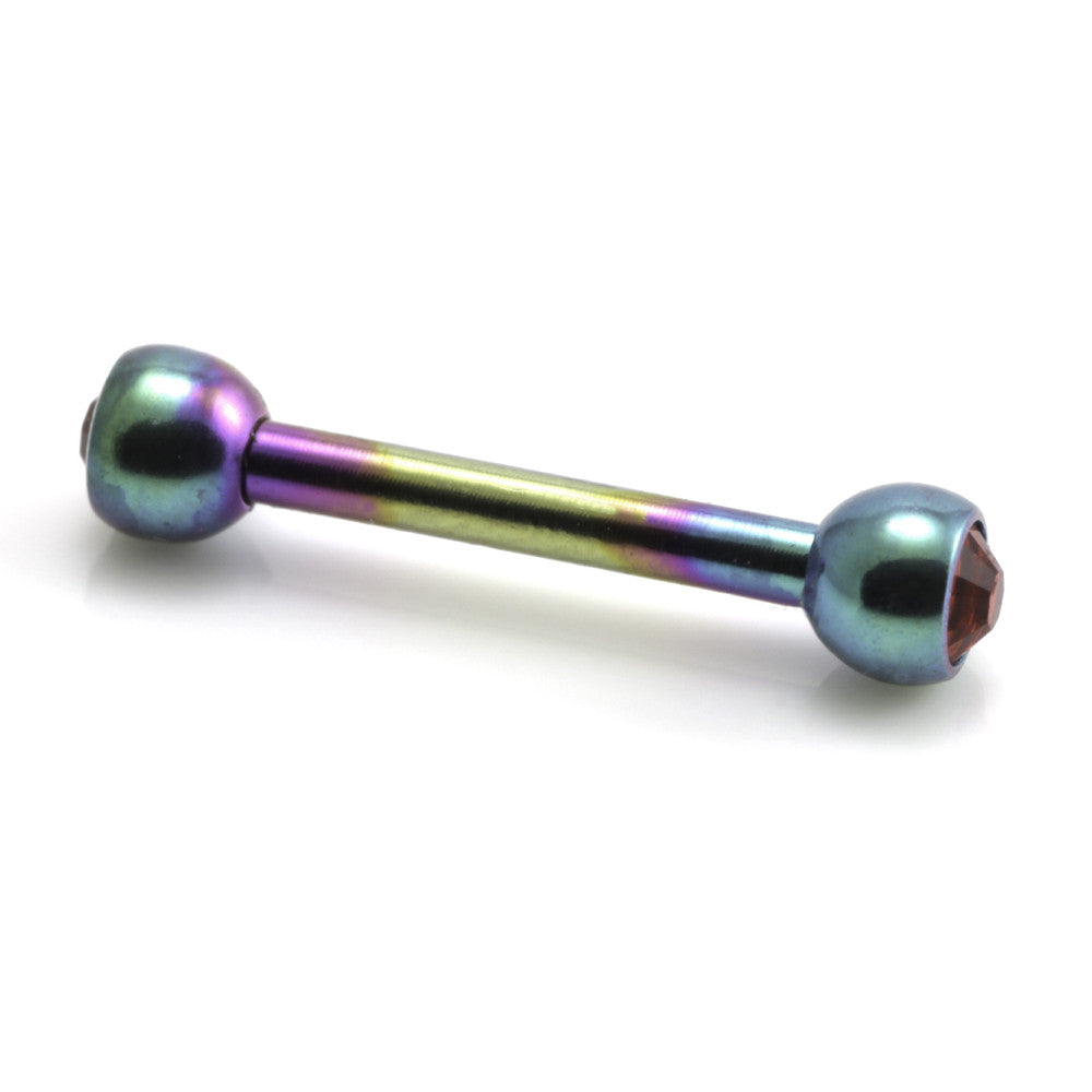Ti Micro Double Jewelled Barbell