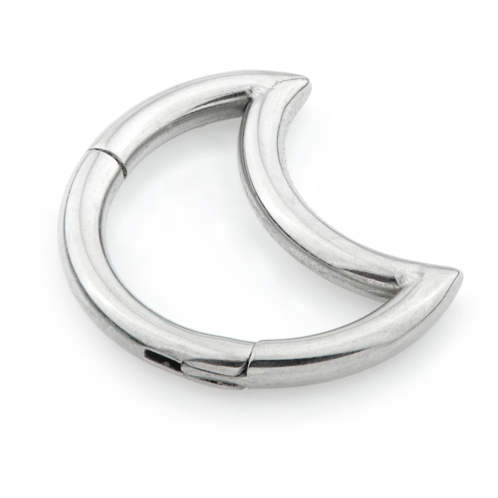 Ti Moon Shaped Titanium Hinge Ring