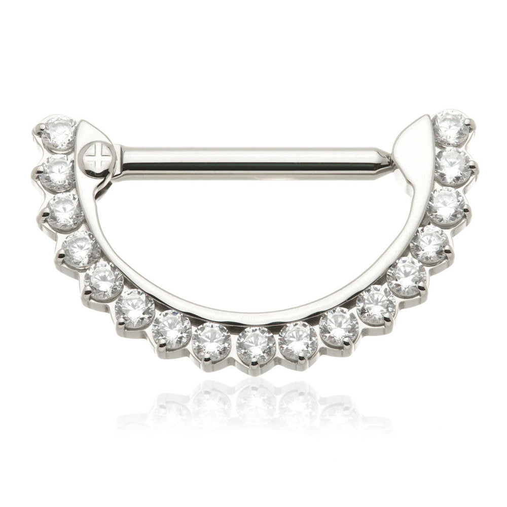 Ti Pave Jewelled Nipple Clicker