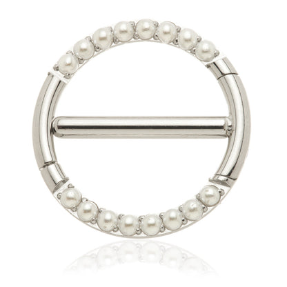 Ti Pearl Double Nipple Clicker