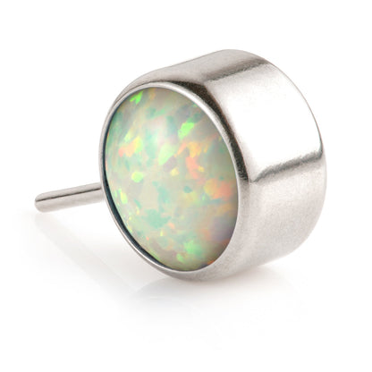 Ti Threadless Forward Facing Single Bezel Opal Attachment